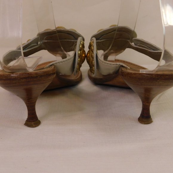 Miu Miu Sandals Made In Italy Size 36.5 - Picture 5 of 13